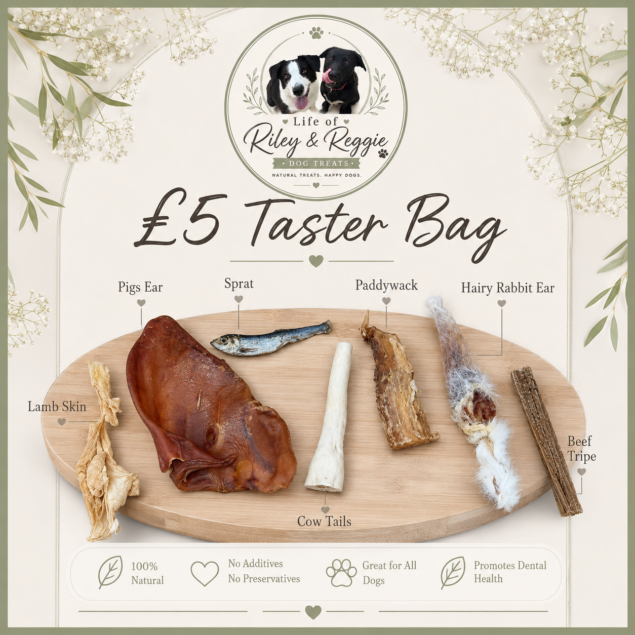 Riley and Reggie’s £5 taster bag!